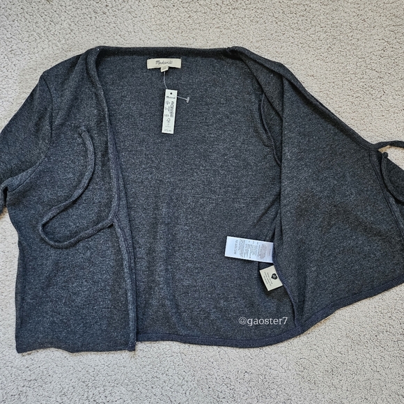 Madewell Brushed Rib Tie-Front Cardigan - Picture 7 of 10